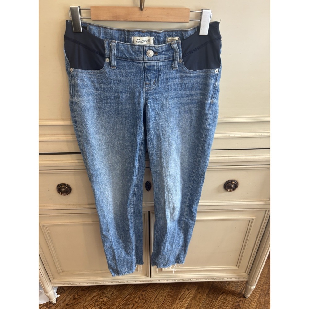 Madewell Maternity Perfect Vintage Jean 26 Cotton Stretch Adj Elastic